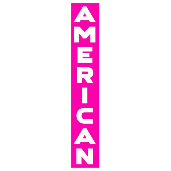 American Back Vert pink Thumbnail